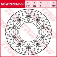 Bremsscheibe TRW MSW242RAC-SP, 1 Stück von Trw