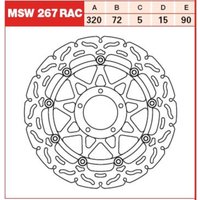 Bremsscheibe TRW MSW267RAC, 1 Stück Bremsscheibe TRW MSW267RAC, 1 Stück von Trw