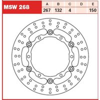 Bremsscheibe TRW MSW268, 1 Stück Bremsscheibe TRW MSW268, 1 Stück von Trw