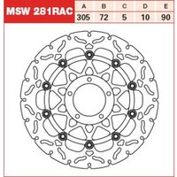 Bremsscheibe TRW MSW281RAC, 1 Stück von Trw