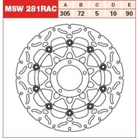 Bremsscheibe TRW MSW281RAC, 1 Stück Bremsscheibe TRW MSW281RAC, 1 Stück von Trw