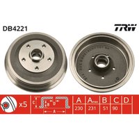 Bremstrommel TRW DB4221 von Trw