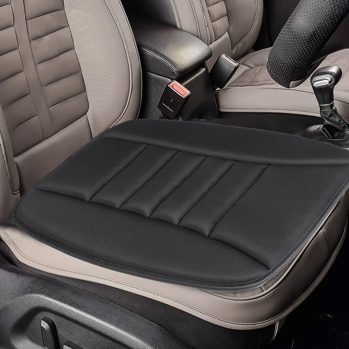 Tsumbay Auto Sitzkissen Sitzauflagen Autositzkissen Vordersitze Memory Schaum Pad Kissen Auto Abdeckung für Autositz Bürostuhl Schwarz 1 Stück Tsumbay Auto Sitzkissen Sitzauflagen Autositzkissen Vordersitze Memory Schaum Pad Kissen Auto Abdeckung für Autositz Bürostuhl Schwarz 1 Stück von Tsumbay