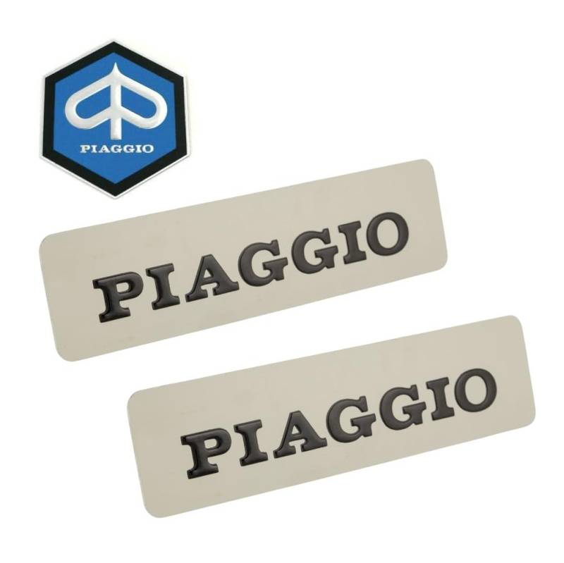 1 Paar Aufkleber aus Metall + Emblem vorne für Piaggio Ciao PX SC PXV SC SI Bravo von Tûche