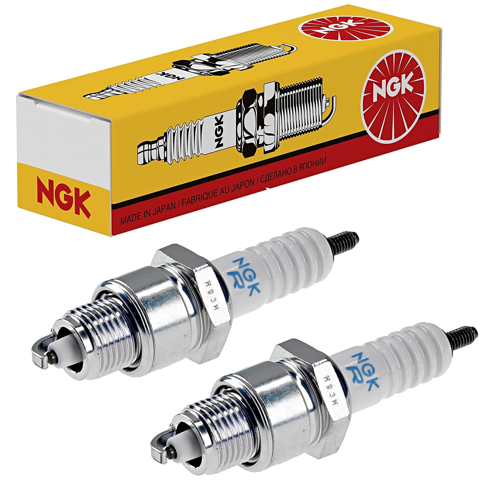 Set mit 2 Zündkerzen, kompatibel mit Motorrad NGK BPR7ES Set mit 2 Zündkerzen, kompatibel mit Motorrad NGK BPR7ES von Tûche