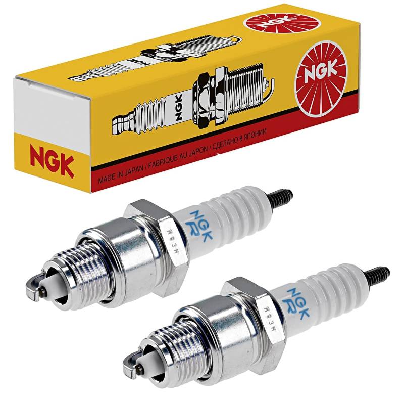Set mit 2 Zündkerzen, kompatibel mit Motorrad NGK BPR7ES von Tûche
