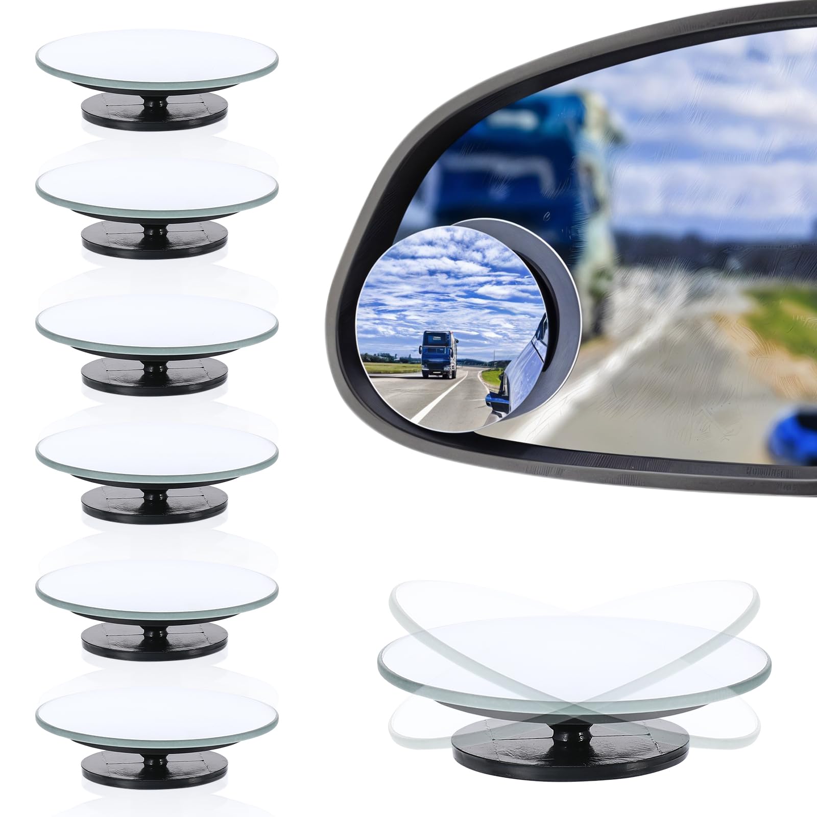 Tucnoeu 6 Stück Toter Winkel Spiegel Auto - Toter Winkel Assistent Zusatzspiegel Auto Außen, 360° Drehbar, High-Definition-Glas, Wasserdicht, für Autos, SUVs und LKWs Tucnoeu 6 Stück Toter Winkel Spiegel Auto - Toter Winkel Assistent Zusatzspiegel Auto Außen, 360° Drehbar, High-Definition-Glas, Wasserdicht, für Autos, SUVs und LKWs von Tucnoeu