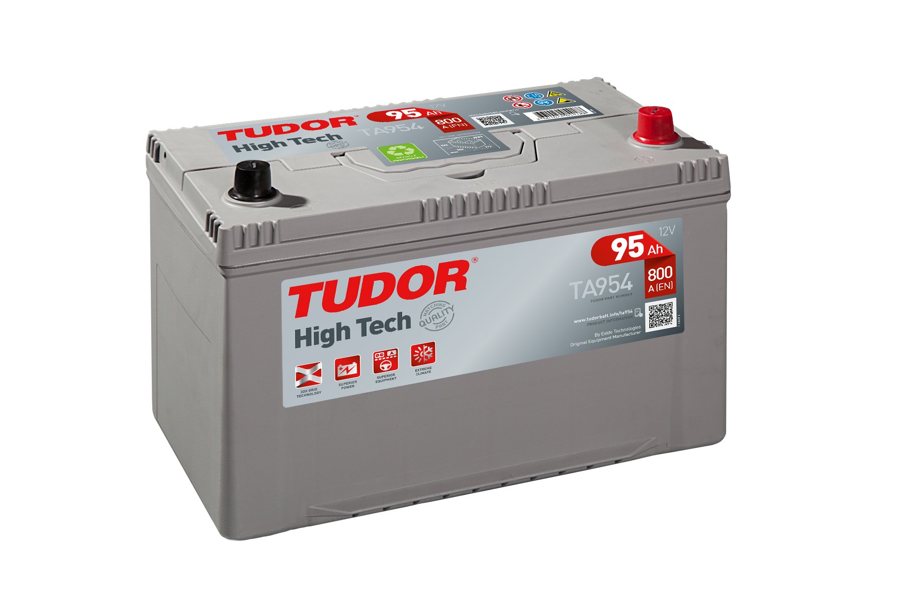 Tudor HighTech Autobatterie 95ah TA954 von Tudor HighTech 95ah TA954