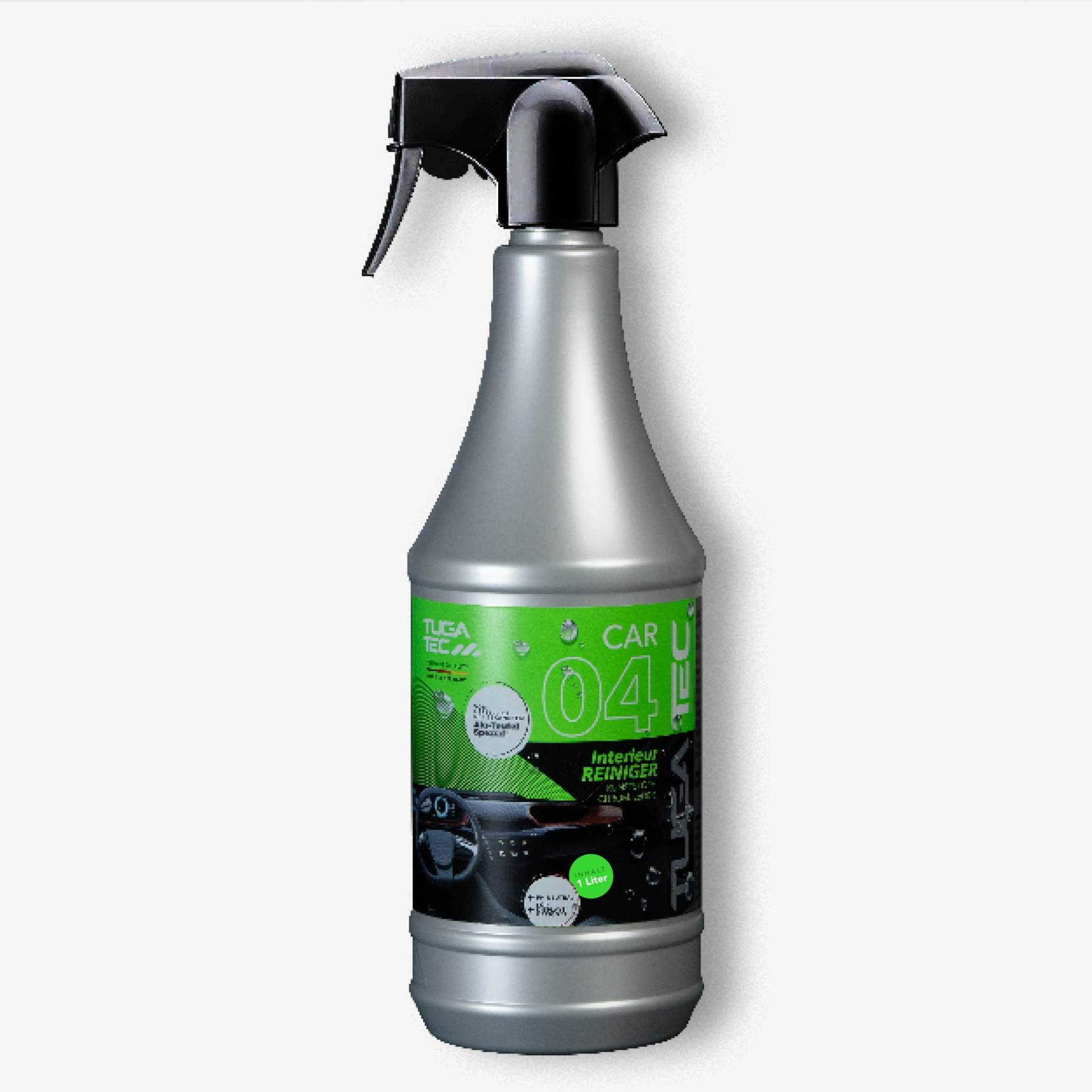 Tuga Tec® 04 Interieurreiniger 1000 ml - Auto Innenraum Reiniger für tiefenreine Ergebnisse - Cockpitpflege aus dem Auto Reinigungsset Tuga Tec "Made in Germany"- Milder Innenraumreiniger von Tuga Tec