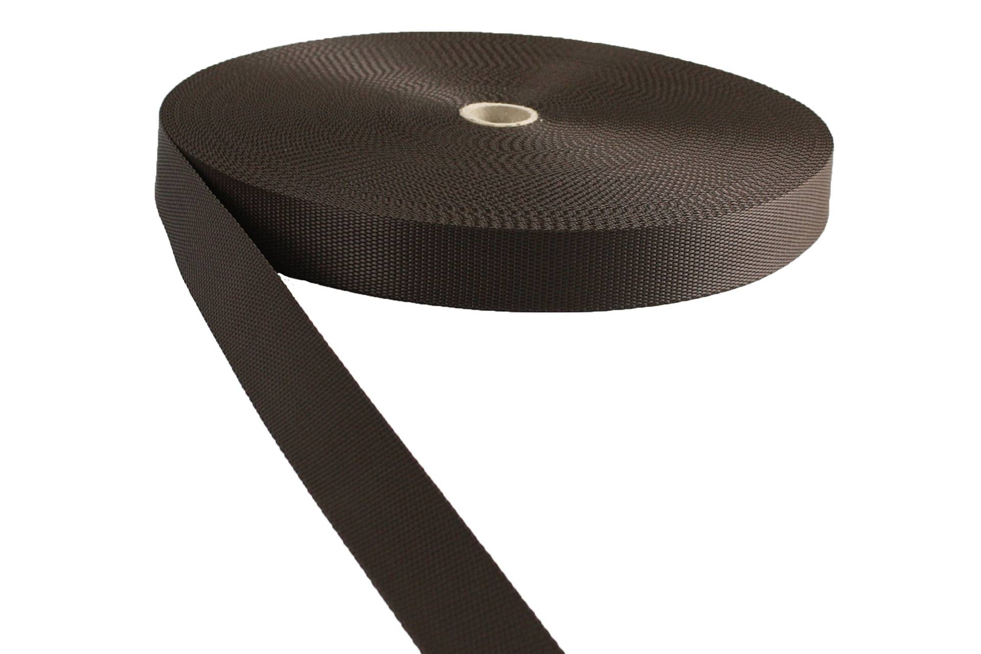 Gurtband Polypropylene Braun 25mm Breit - 50 Meter Gurtband Polypropylene Braun 25mm Breit - 50 Meter von tukan-tex