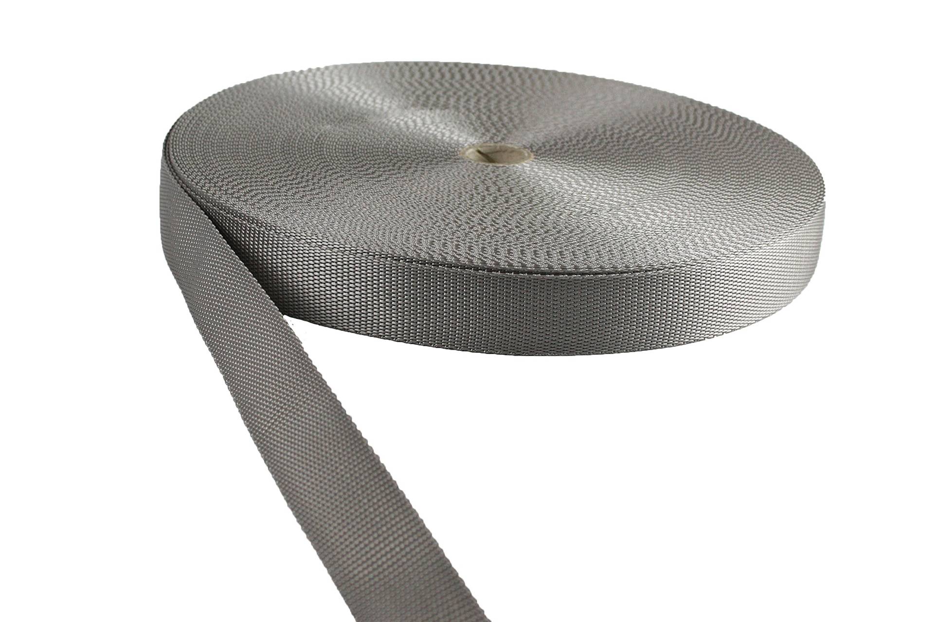 Gurtband Polypropylene Hellgrau 25mm Breit - 50 Meter Gurtband Polypropylene Hellgrau 25mm Breit - 50 Meter von tukan-tex