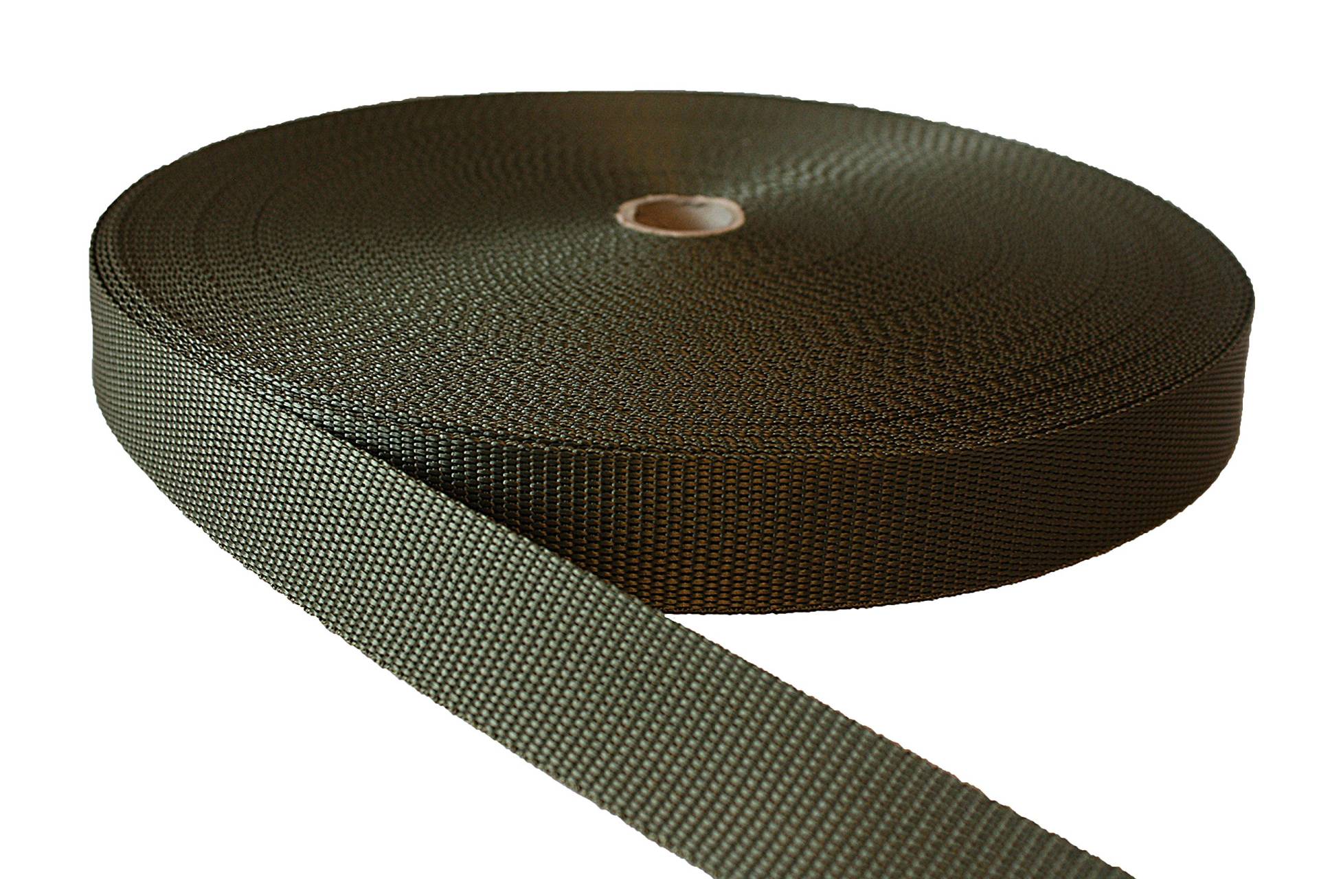 Gurtband Polypropylene Olive 25mm Breit - 50 Meter Gurtband Polypropylene Olive 25mm Breit - 50 Meter von tukan-tex