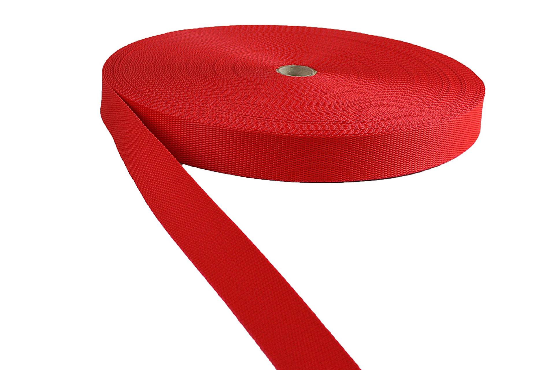Gurtband Polypropylene Rot 25mm Breit - 50 Meter Gurtband Polypropylene Rot 25mm Breit - 50 Meter von tukan-tex