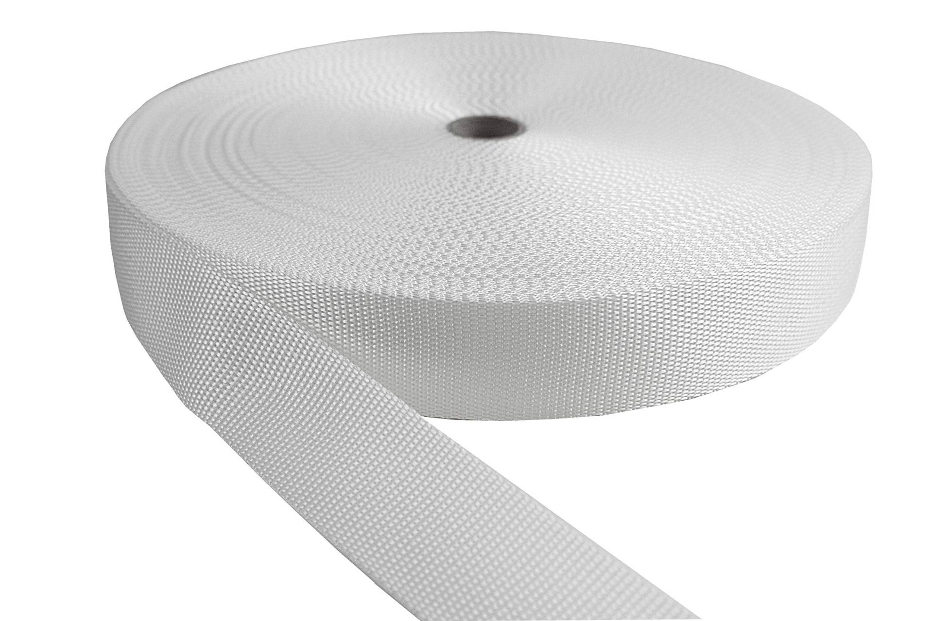 Gurtband Polypropylene Weiß 15mm breit - 50 Meter Gurtband Polypropylene Weiß 15mm breit - 50 Meter von tukan-tex