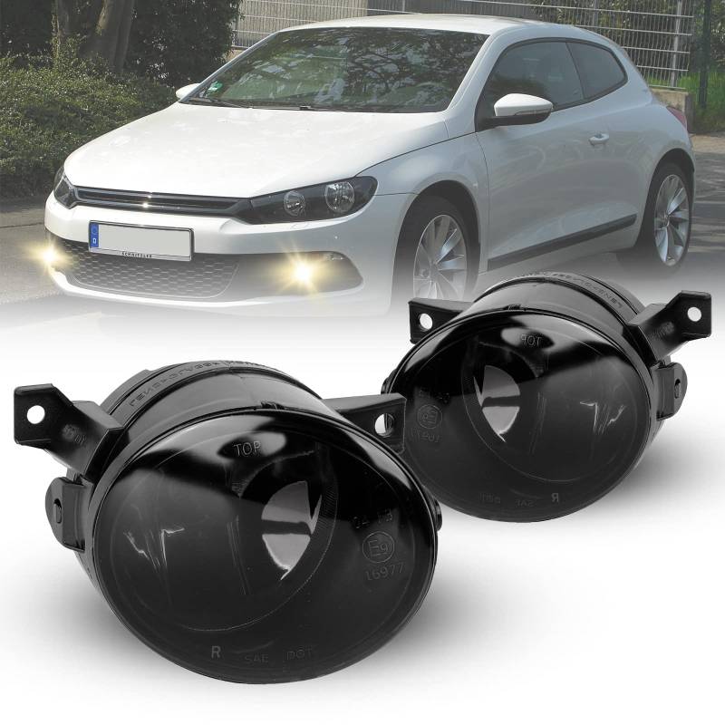 Nebelscheinwerfer für Volkswagen 2003-2009 Golf V (1K1/1K5) GTI Version 04-10 Jetta 1K2 08-14 Scirocco 137 138 Up 10-12 Amarok 11-up Seat MII 11-17 Skoda Citigo Ein Paar HB4 Rauch Linse von Tula Motoren