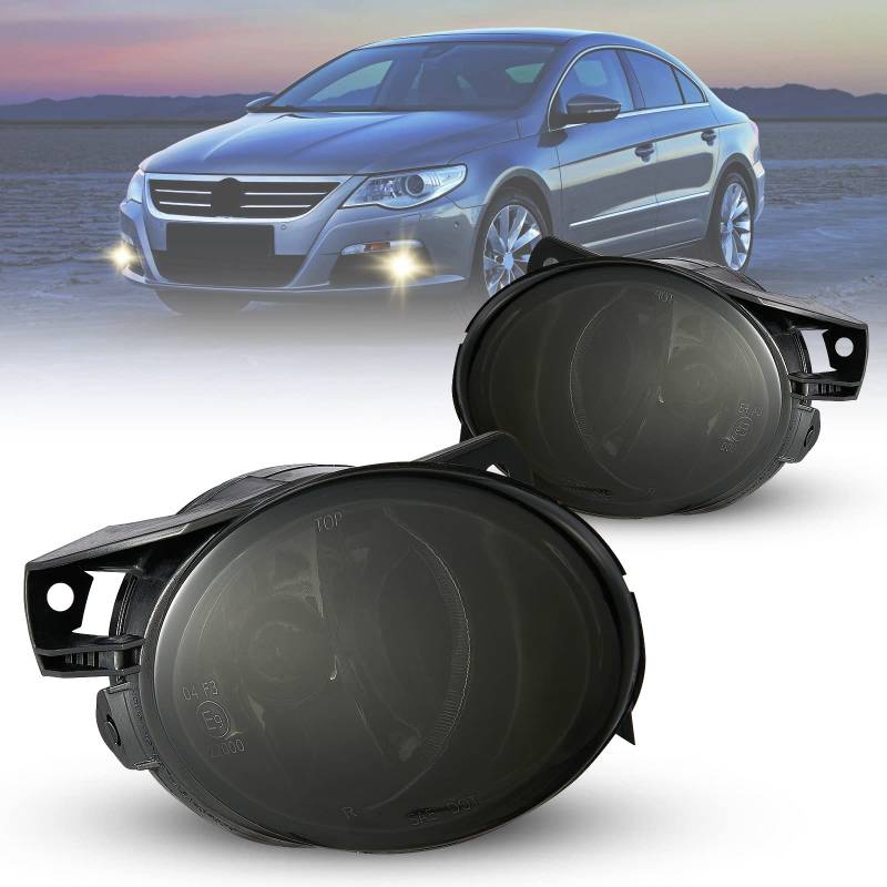 Nebelscheinwerfer für Volkswagen Passat (3C2 3C5)03/2005-11/2011 Ersatzteil für VW-Fahrzeuge Ein Paar (Fahrer- und Beifahrerseite) Nebelscheinwerfer Nebellinse HB4 51W grau R:3C0941700B L:3C0941699B von Tula Motoren