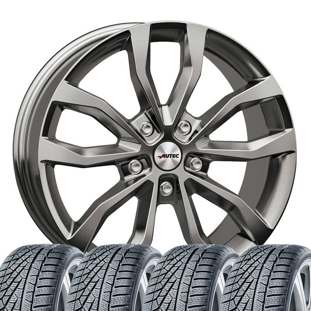 4 Winter Kompletträder Uteca 8x18 ET 45 5x108 Titansilber mit 235/45 R18 98V Winguard Sport 2 WU7 XL M+S 3PMSF 4 Winter Kompletträder Uteca 8x18 ET 45 5x108 Titansilber mit 235/45 R18 98V Winguard Sport 2 WU7 XL M+S 3PMSF von Tunershop