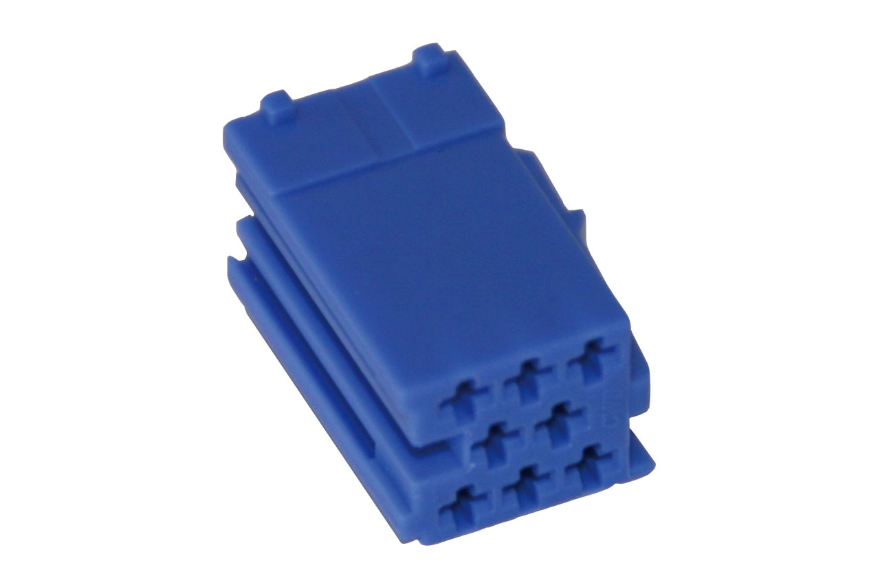 1,90€/Stk  10x MINI ISO Steckergehäuse 8 polig / blau Pin Gehäuse Stecker von KUFATEC GmbH & Co. KG