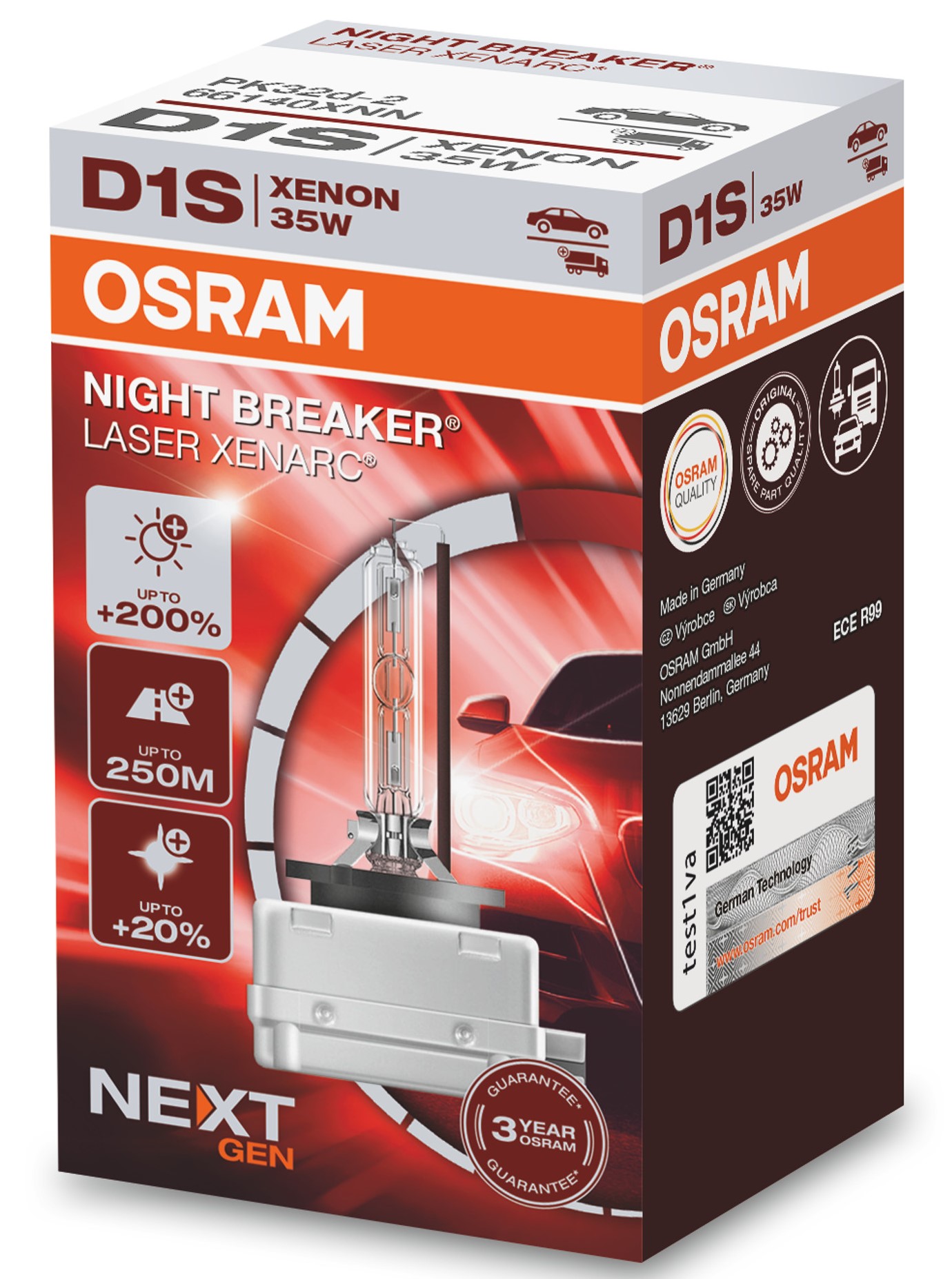 1 Stück OSRAM NIGHT BREAKER LASER Lampen Birnen für Xenon Scheinwerfer / Fassung D1s 1 Stück OSRAM NIGHT BREAKER LASER Lampen Birnen für Xenon Scheinwerfer / Fassung D1s von OSRAM GmbH