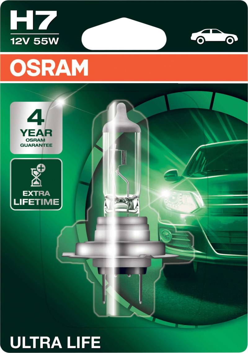 1 Stück OSRAM ULTRA LIFE Lampen Birnen für Fassung H7 55W von OSRAM GmbH