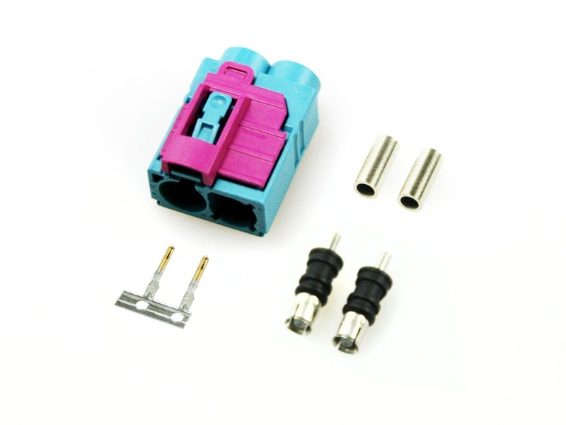 1x FAKRA Doppel Buchse - weiblich - uni - Buchsen Kontakt Pin Gehäuse Stecker 1x FAKRA Doppel Buchse - weiblich - uni - Buchsen Kontakt Pin Gehäuse Stecker von KUFATEC GmbH & Co. KG