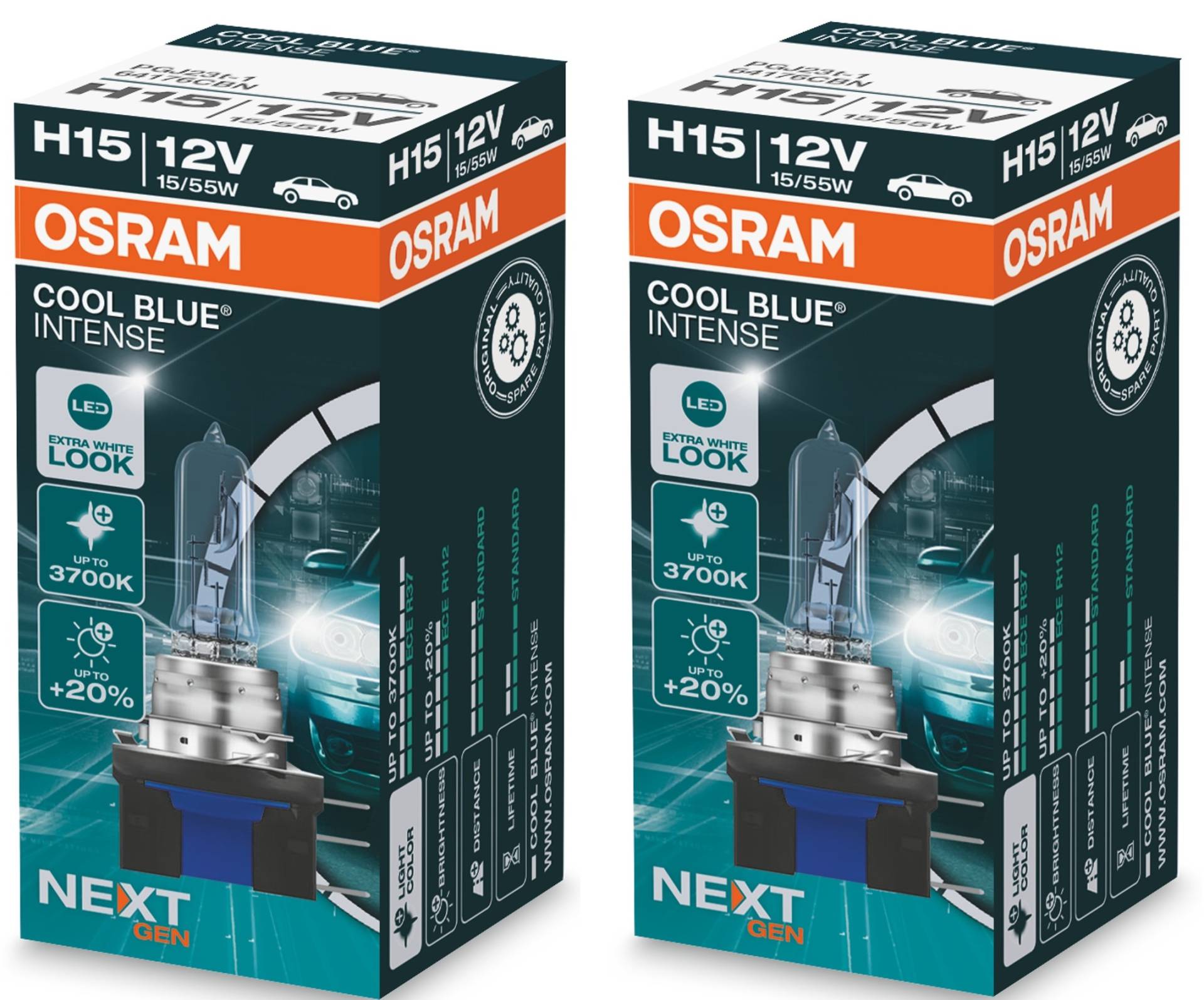 2 Stück OSRAM COOL BLUE INTENSE NEXT GENERATION Lampen Birnen für Scheinwerfer / Fassung H15 2 Stück OSRAM COOL BLUE INTENSE NEXT GENERATION Lampen Birnen für Scheinwerfer / Fassung H15 von OSRAM GmbH