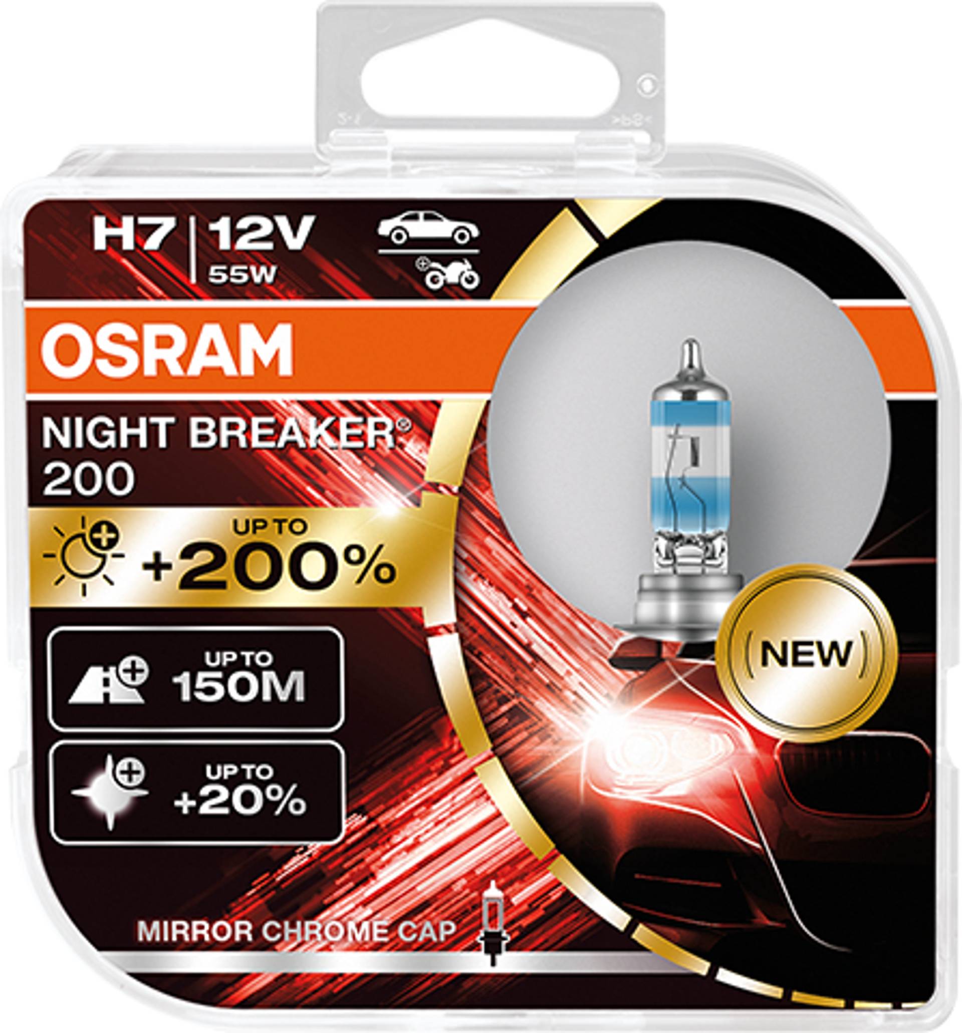 2 Stück OSRAM NIGHT BREAKER 200 +200% Lampen Birnen für Scheinwerfer / Fassung H7 / VERCHROMTE LAMPENSPITZEN 2 Stück OSRAM NIGHT BREAKER 200 +200% Lampen Birnen für Scheinwerfer / Fassung H7 / VERCHROMTE LAMPENSPITZEN von OSRAM GmbH