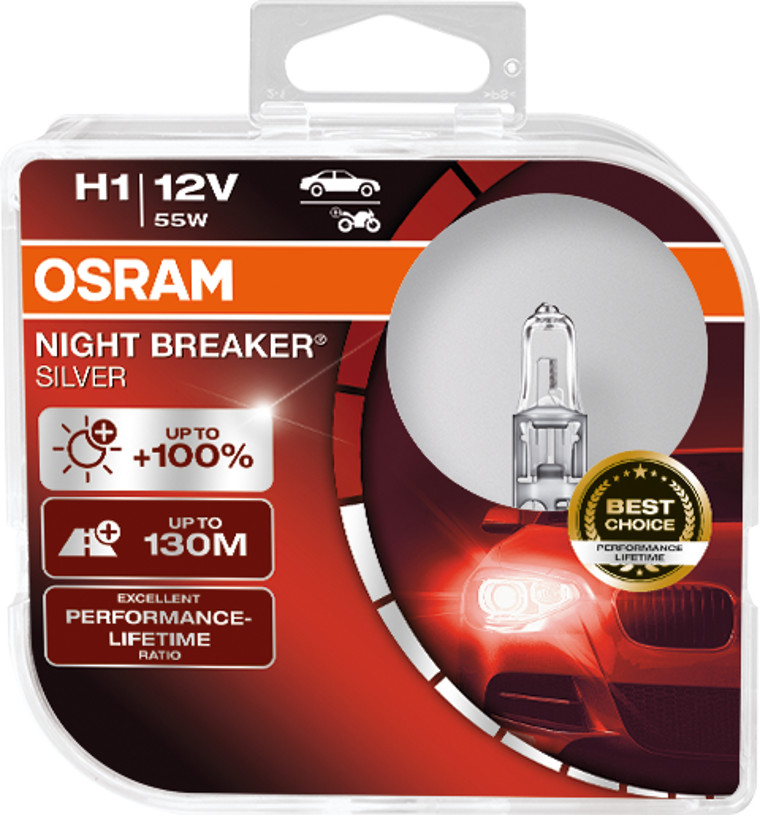 2 Stück OSRAM NIGHT BREAKER SILVER +100% Lampen Birnen für Scheinwerfer / Fassung H1 2 Stück OSRAM NIGHT BREAKER SILVER +100% Lampen Birnen für Scheinwerfer / Fassung H1 von OSRAM GmbH
