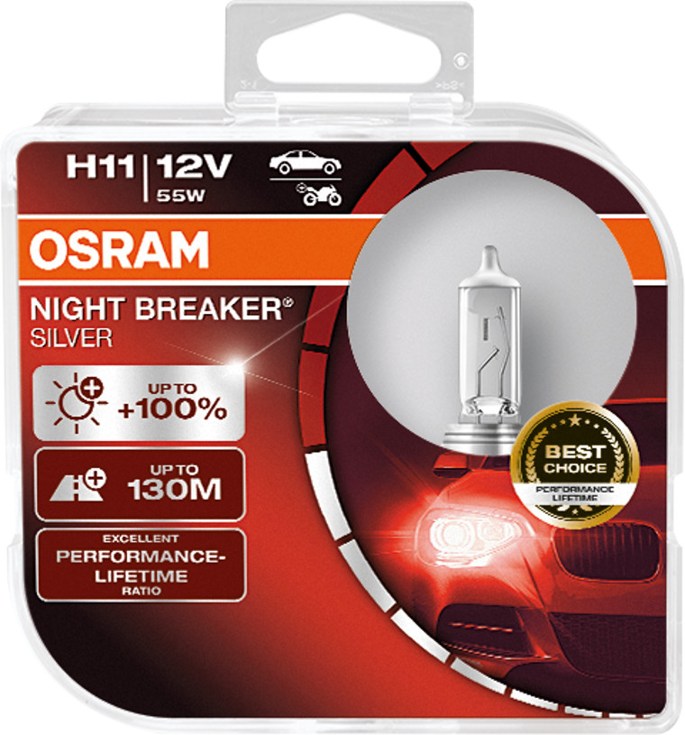 2 Stück OSRAM NIGHT BREAKER SILVER +100% Lampen Birnen für Scheinwerfer / Fassung H11 2 Stück OSRAM NIGHT BREAKER SILVER +100% Lampen Birnen für Scheinwerfer / Fassung H11 von OSRAM GmbH