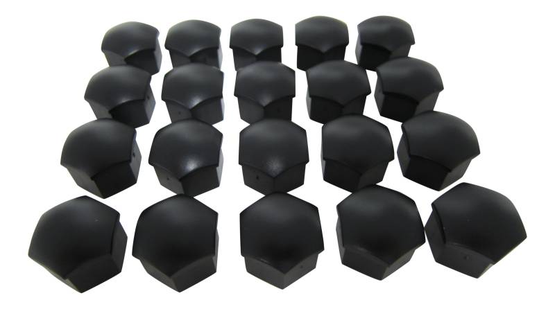 20x Original Seat Skoda Radschrauben Abdeckkappen Abdeckung Kappen SCHWARZ MATT von Volkswagen AG