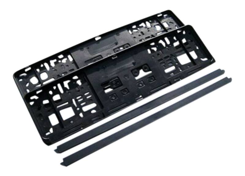 2x Kennzeichenhalter Nummernschild Halter Universal KURZ 46cm für alle Fahrzeuge von Tuning Fanatics