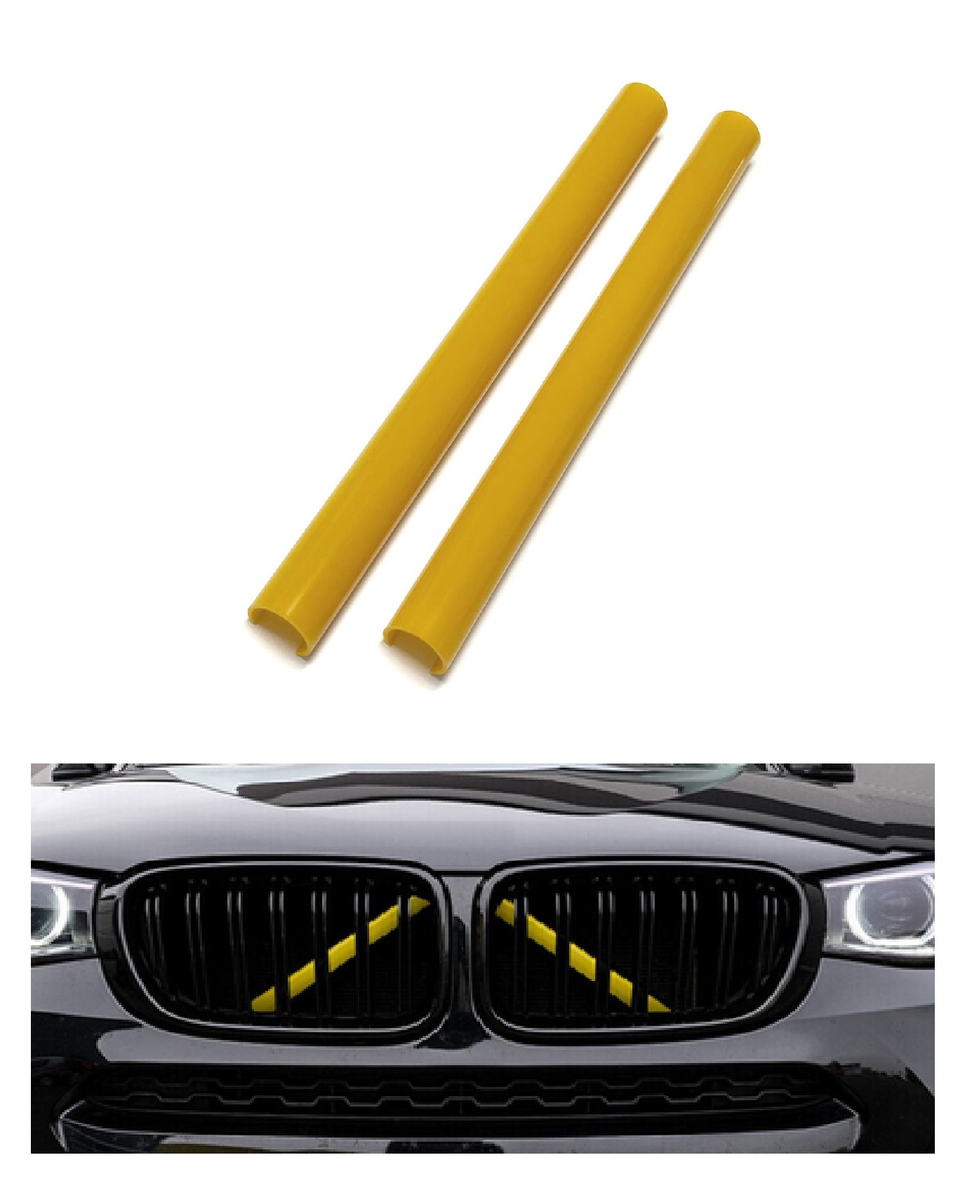 2x Kühlergrill Streben in Gelb hinter dem Kühlergrill für BMW G01 G02 G05 G06 G07 G30 G38 G32 2x Kühlergrill Streben in Gelb hinter dem Kühlergrill für BMW G01 G02 G05 G06 G07 G30 G38 G32 von Tuning Fanatics