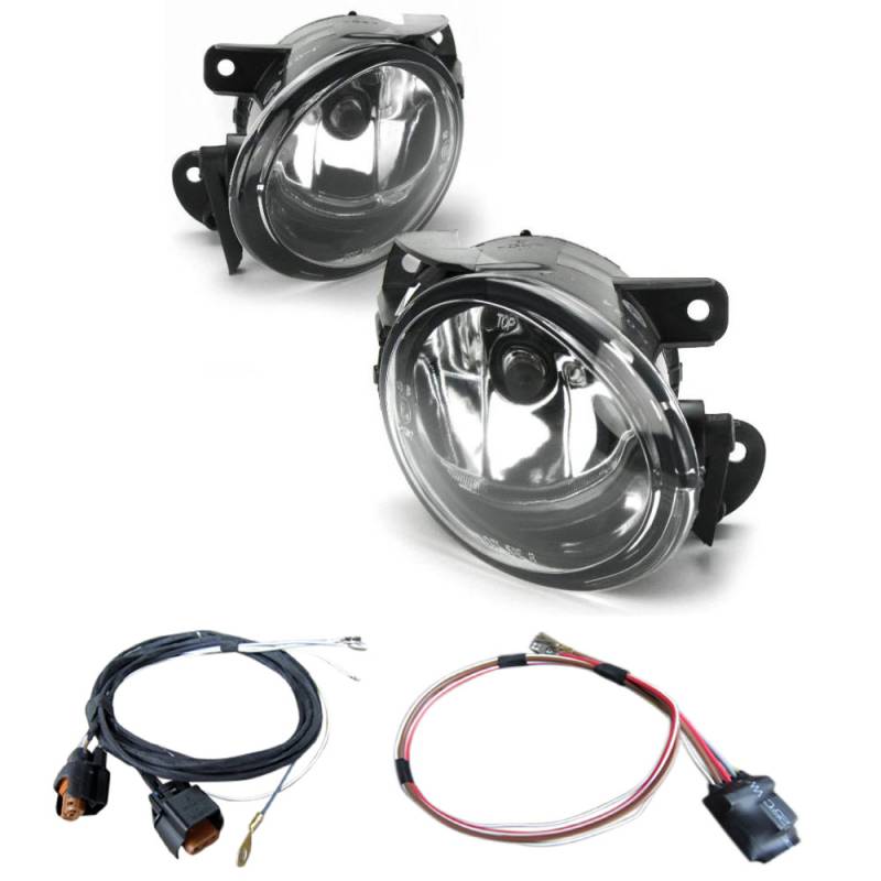 2x Nebelscheinwerfer NSW Klarglas Kabelbaum + Modul HB4 L+R für VW Passat 3C B6 von Tuning Fanatics