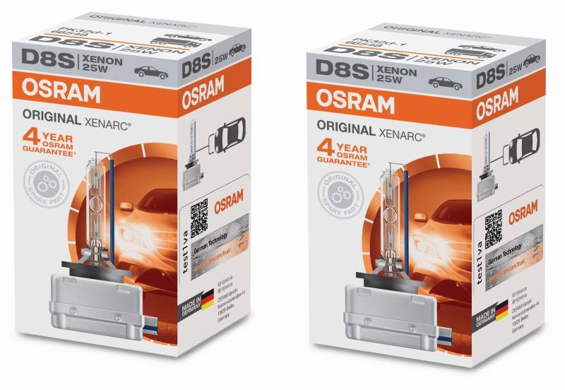 2x Original OSRAM Xenarc Classic D8S 25W Xenon Brenner Lampe Birne Scheinwerfer von OSRAM GmbH