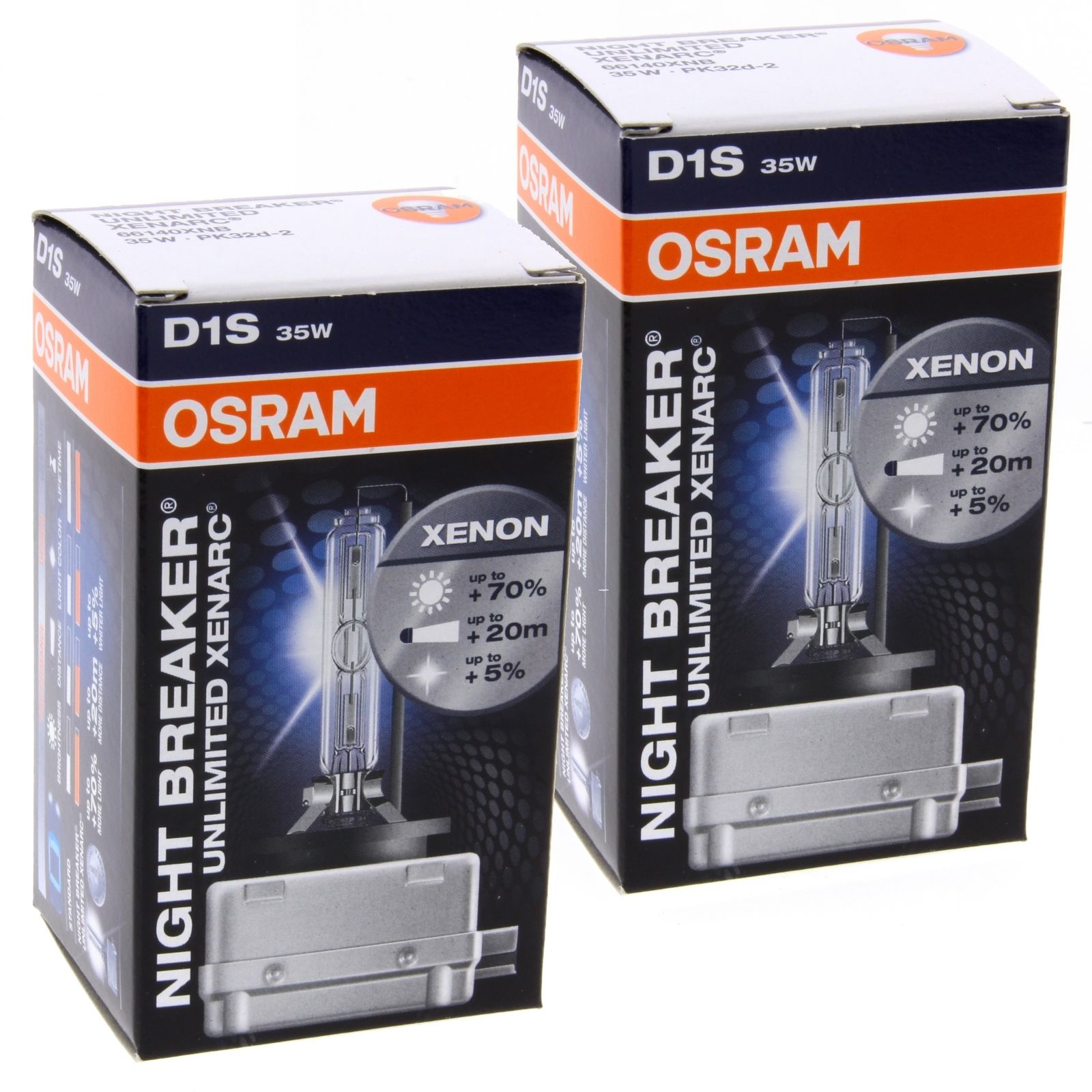 2x Original Osram Xenon Brenner Birne D1S Night Breaker Unlimited #02 66140XNB 2x Original Osram Xenon Brenner Birne D1S Night Breaker Unlimited #02 66140XNB von OSRAM GmbH