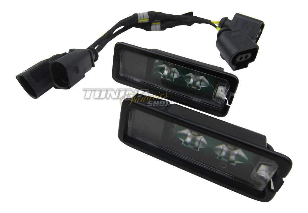 2x Original VW LED Kennzeichenbeleuchtung + CanBus Anschluss Adapter Kabel #1K 2x Original VW LED Kennzeichenbeleuchtung + CanBus Anschluss Adapter Kabel #1K von suwtec GmbH