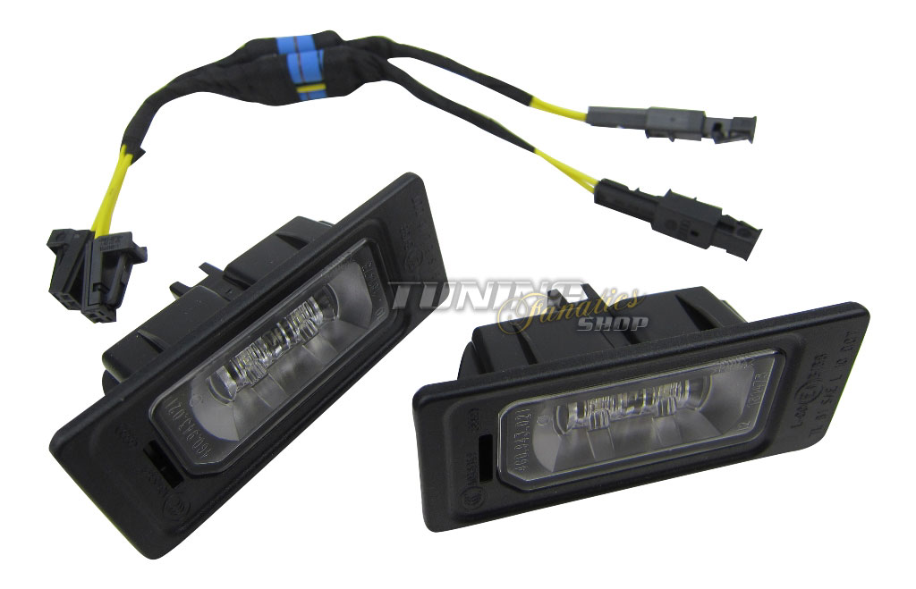 2x Original VW LED Kennzeichenbeleuchtung + CanBus Anschluss Adapter Kabel #VA 2x Original VW LED Kennzeichenbeleuchtung + CanBus Anschluss Adapter Kabel #VA von Volkswagen AG