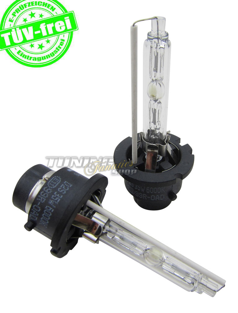 2x PREMIUM Xenon Brenner D2S 6000K Blau-Weiss Birnen Lampen FREI Prüfzeichen von Recambo e.K.