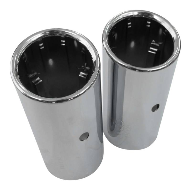 2x Premium Edelstahl Endrohre Auspuff Original Qualität 66-72mm viele Fahrzeuge von Volkswagen AG