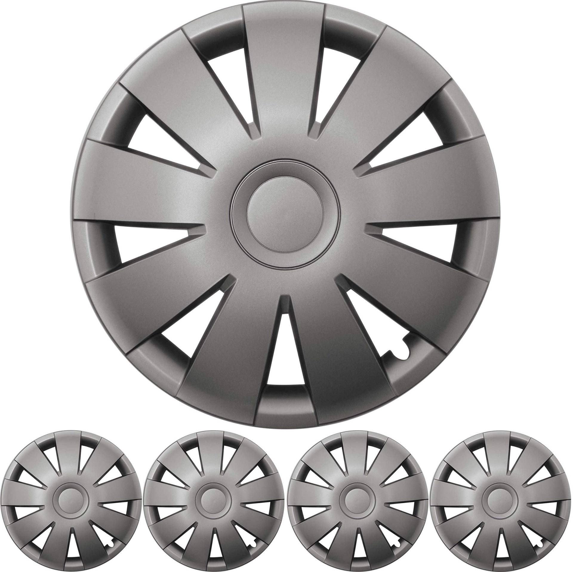 4X Premium Design Radkappen Radzierblenden 15 Zoll 'Nefryt' in Grau Anthrazit 4X Premium Design Radkappen Radzierblenden 15 Zoll 'Nefryt' in Grau Anthrazit von Tuning Fanatics