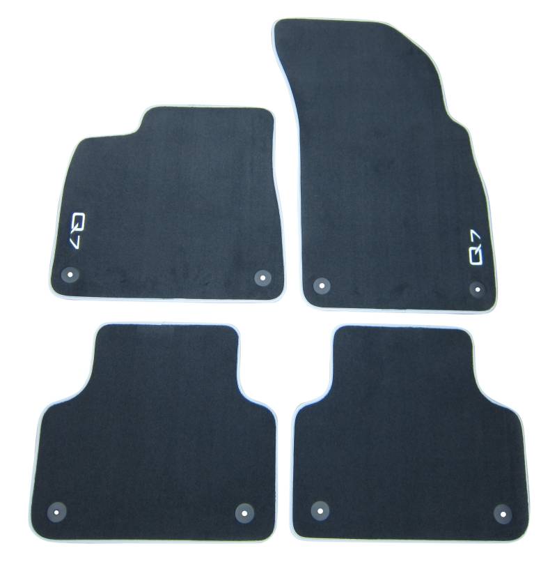 4x Original Audi Premium Velours Textil Fußmatten Matten SET für Audi Q7 4M 15- von Volkswagen AG