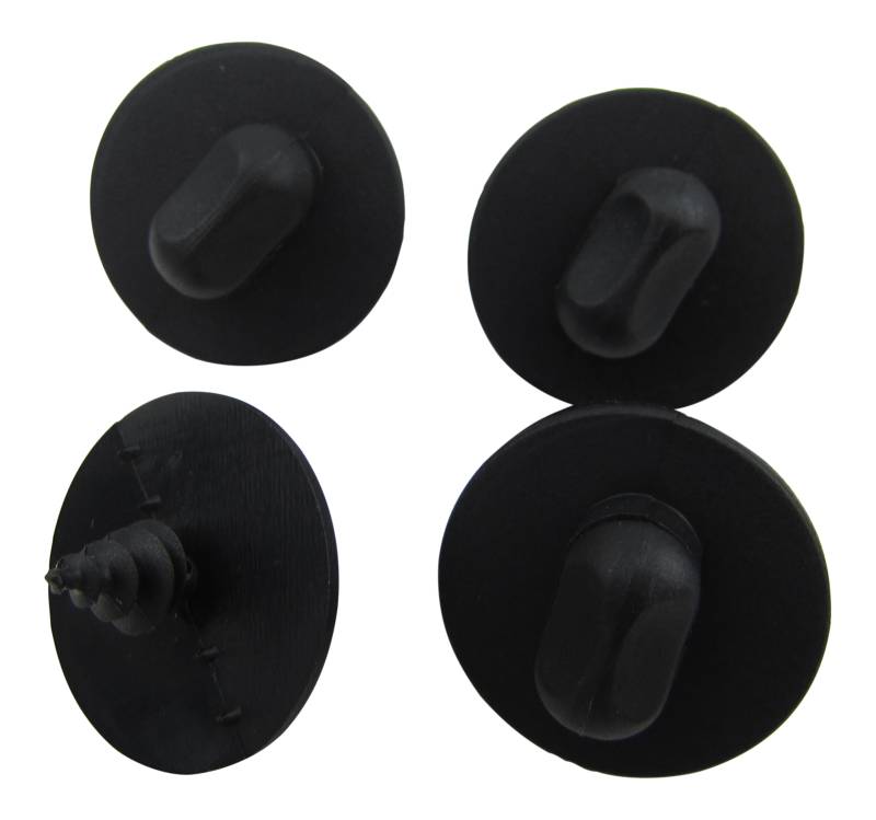 4x Original VW / Audi Fussmatten Befestigung Clips Halter OVAL DREHKNEBEL System von Volkswagen AG