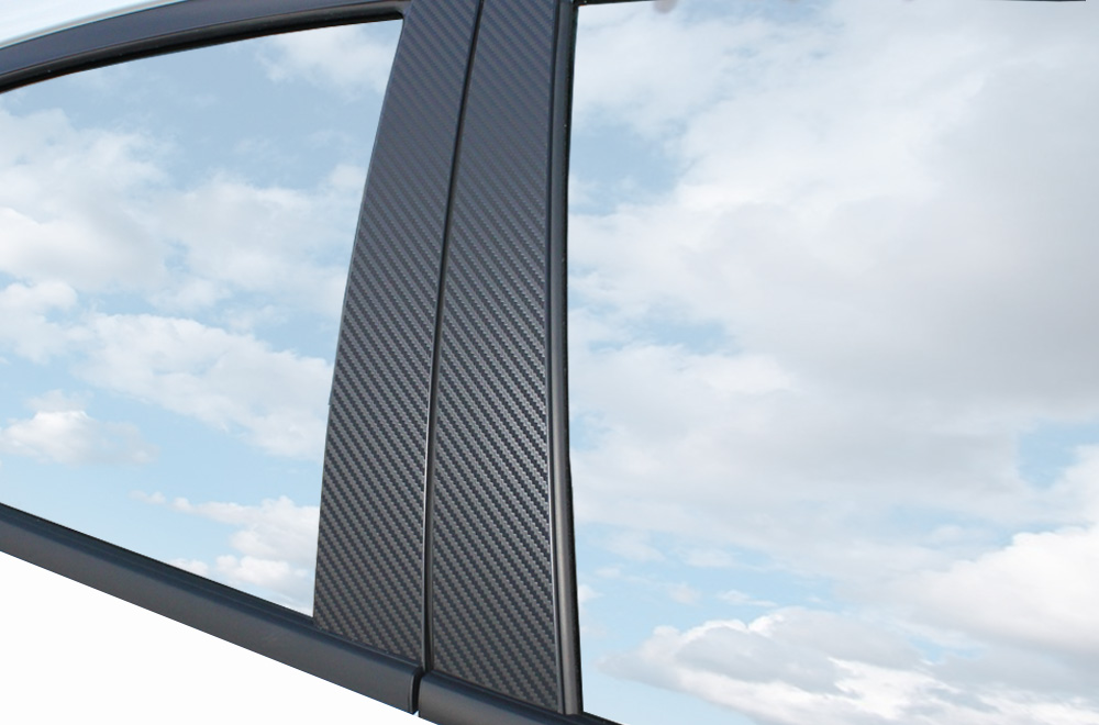 6x PREMIUM A B C Säule Tür Leisten Auto Folie Carbon Schwarz für viele Fahrzeuge 6x PREMIUM A B C Säule Tür Leisten Auto Folie Carbon Schwarz für viele Fahrzeuge von Design Shop23 Carina Zöllner