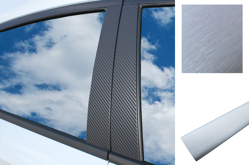 6x PREMIUM A B C Säule Tür Leisten Auto Folie Wrap Set in Alu gebürstet Silber 6x PREMIUM A B C Säule Tür Leisten Auto Folie Wrap Set in Alu gebürstet Silber von Design Shop23 Carina Zöllner