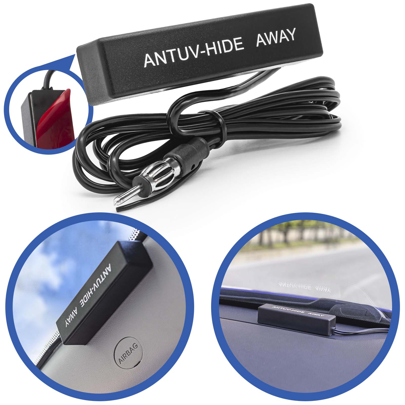 Auto Antenne AM FM Scheibenantenne UKW LKW Klebeantenne PKW KFZ mit Verstärker Auto Antenne AM FM Scheibenantenne UKW LKW Klebeantenne PKW KFZ mit Verstärker von Tradefox GmbH