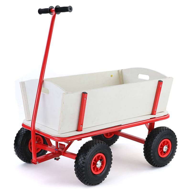 Bollerwagen Holz Handwagen Transportwagen Gartenwagen Transportkarre bis 150kg in Top Qualität! von Carparts-Online GmbH