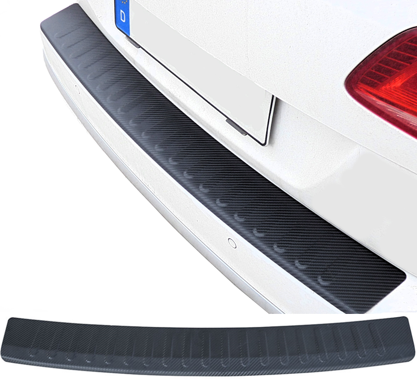 CARBON Optik Qualitäts Ladekantenschutz Schutz für VW Passat B8 Variant ab 2014- von Tuning Fanatics