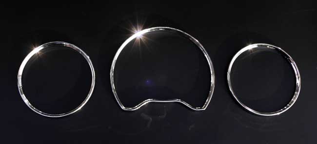 Chrom Chromringe Tacho Ringe passend für Mercedes W210 S210 W202 S202 A208 C208 von Goingfast GmbH