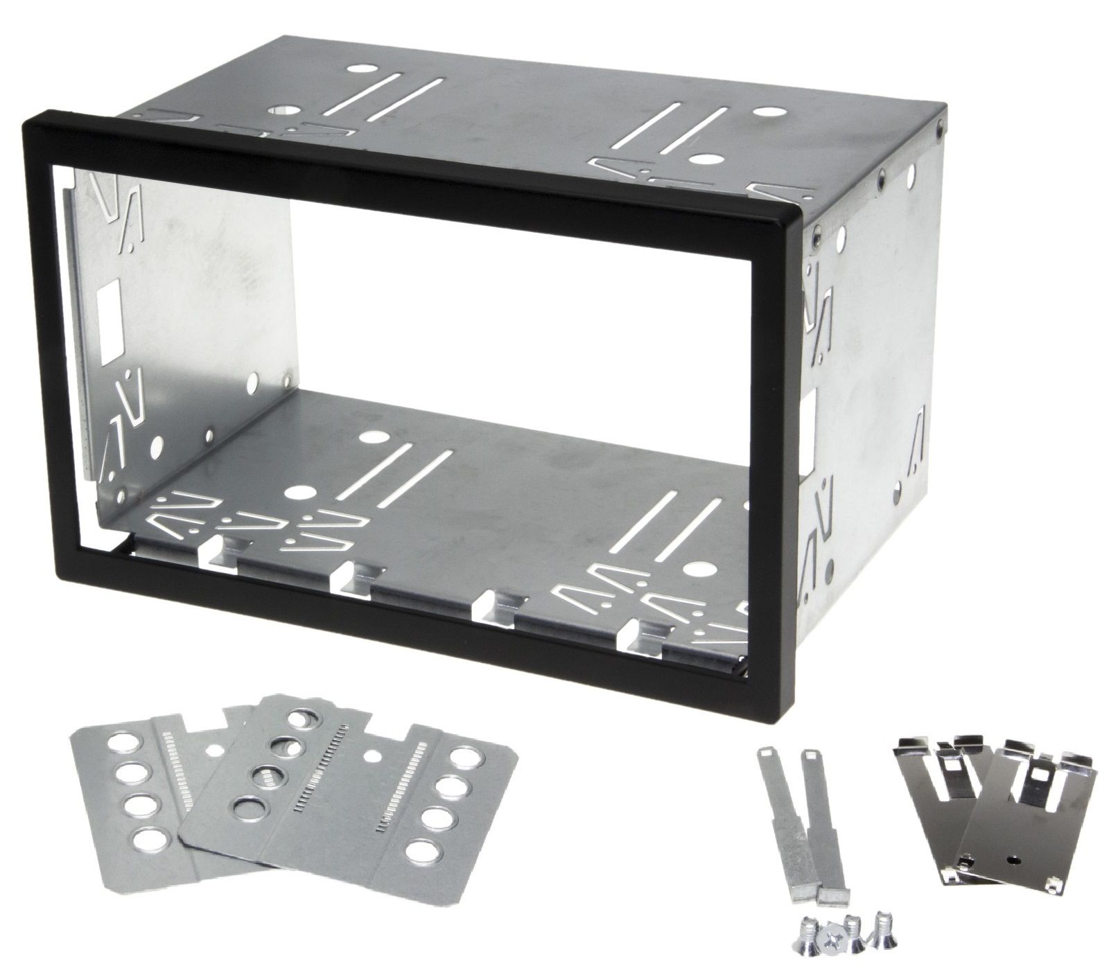 Doppel DIN ISO 110mm Auto Radio Blende Halterung Schacht universal Metall #1176 Doppel DIN ISO 110mm Auto Radio Blende Halterung Schacht universal Metall #1176 von Tradefox GmbH