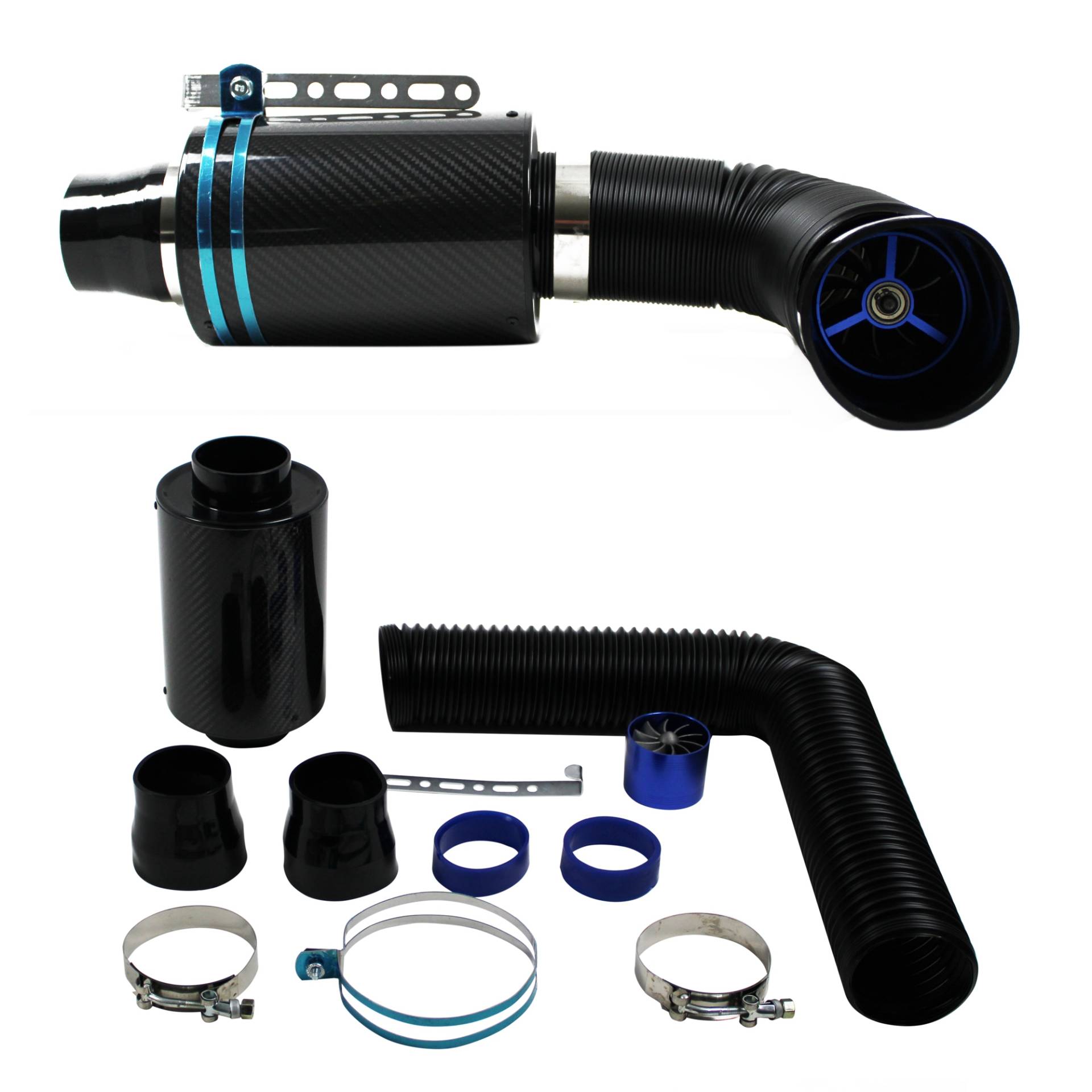 ECHT Carbon Power Sportluftfilter Luftfilter Airbox Air Intake incl.Flex Schlauch universal Set ECHT Carbon Power Sportluftfilter Luftfilter Airbox Air Intake incl.Flex Schlauch universal Set von JOM Car Parts & Car Hifi GmbH